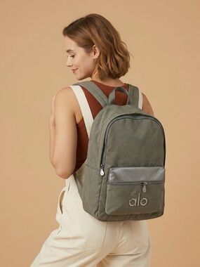 ALO Yoga GrayCanvas Backpack